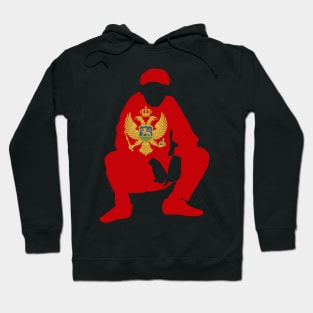 Montenegro slav squat Hoodie